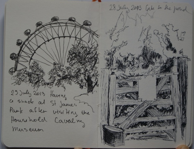Pen sketches in London